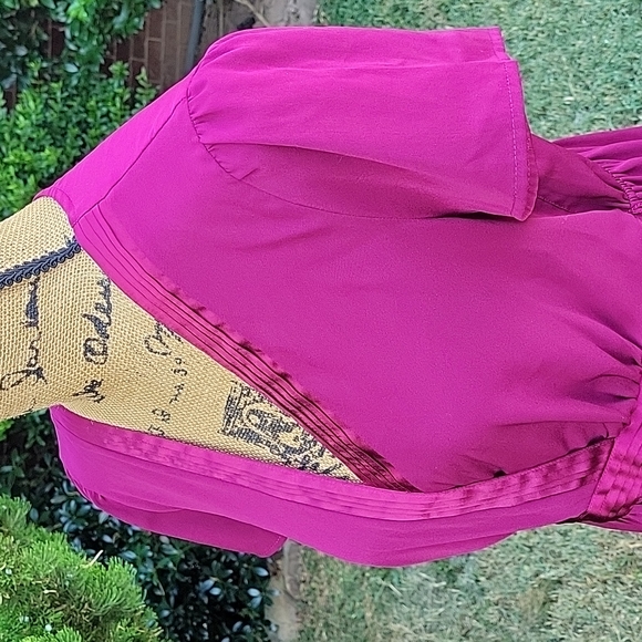 NEW Motherhood Maternity Wrap Top with Satin Trim - Picture 7 of 17